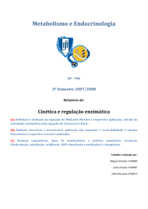 Cinética e Regulaç  o Enzimática/Resumo