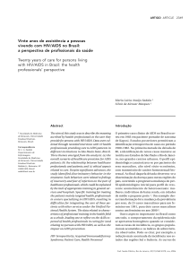 Vinte anos de assistência a pessoas vivendo com HIV/AIDS no