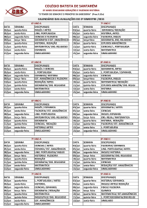 (ef) ao 3º ano - Colégio Batista de Santarém