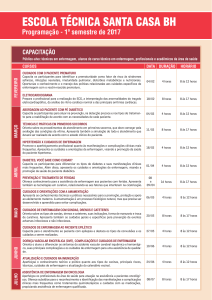 CAPACITAÇÃO programação 1º SEMESTRE DE 2017