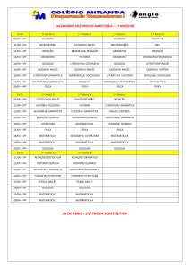 25 DE ABRIL – 2ªf PROVA SUBSTITUTIVA