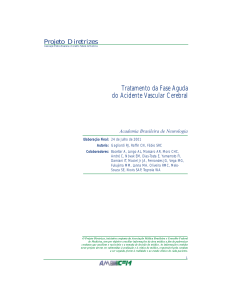 Tratamento da Fase Aguda do Acidente Vascular Cerebral