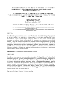 Análise da concepção dos alunos de terceiro ano do