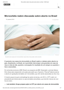 Microcefalia reabre discussão sobre aborto no Brasil