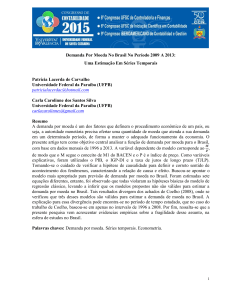 Demanda Por Moeda No Brasil No Período 2009 A 2013: Uma