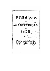Análise da Constituição Política da Monarchia Portuguesa [de 1838
