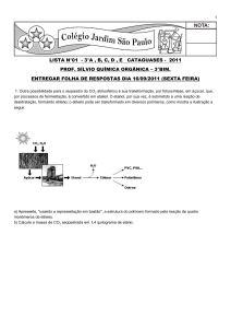 3°a , b, c, d , e cataguases - 2011 prof. sílvio química orgânica – 3