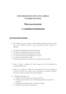 Macroeconomia - Faculdade de Direito da Universidade Nova de