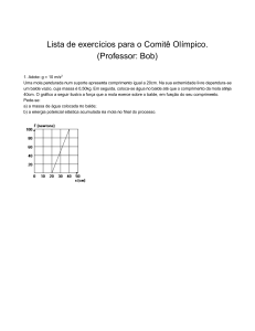 Lista de exercícios para o Comitê Olímpico. (Professor: Bob)