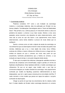 COSMOLOGIA Uma introdução Alfredo Barbosa Henriques