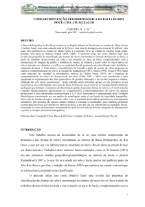 COMPARTIMENTAÇÃO GEOMORFOLÓGICA DA