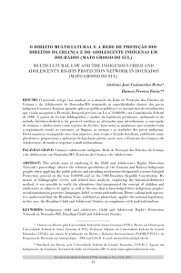 o direito multicultural e a rede de proteção dos direitos da criança e