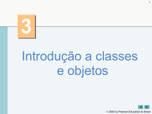 Introdução a classes e objetos