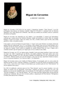 Biografia de Miguel de Cervantes