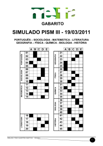 SIMULADO PISM III