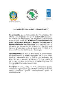 DECLARAÇÃO DO CUANDO - CUBANGO 2015