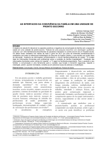 as interfaces da convivência da família em uma unidade de