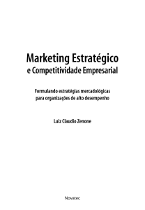 capítulo 1 Marketing estratégico e competitividade empresarial