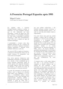 A Fronteira Portugal Espanha após 1995