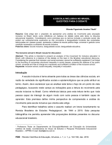 Estratégias de inclusão frente à diversidade social e cultural na sala