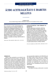 ácido acetilsalicílico e diabetes mellitus