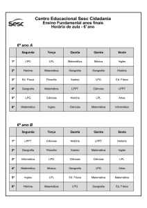 6º ANO - Sesc Cidadania
