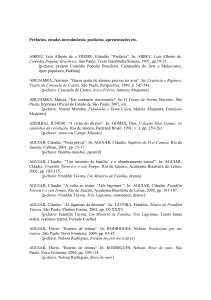 Prefácios, estudos introdutórios, posfácios