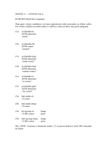 Exercícios no escuro para essa sessão