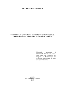 PAULO JÚNIOR MATIAS RAMOS COMPLEXIDADE ECONÔMICA E