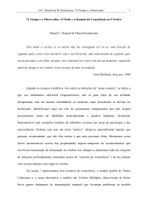 O Tempo e o Observador: O Onde e o Quando da Conscincia no