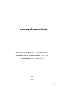Araceae no Estado do Paraná - Instituto Ambiental do Paraná
