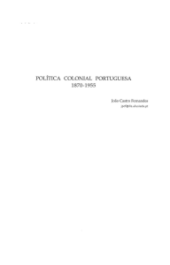 política colonial portuguesa - Revistas das Universidades Lusíada