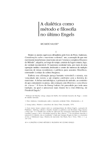 A dialética como método e filosofia no último Engels