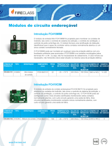 FireClass Modulos de circuito enderecavel Datasheet