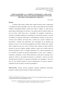 a arte da retórica e a audiência geográfica: a relação texto