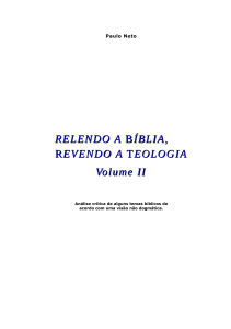 RELENDO A BÍBLIA, REVENDO A TEOLOGIA Volume II