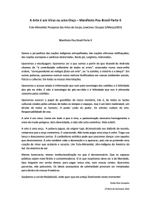 Manifesto Pau Brasil Parte II - Sala de Imprensa | Tutu