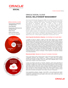 ORACLE SOCIAL CLOUD SOCIAL RELATIONSHIP MANAGEMENT