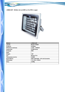 LRM25-48F - Refletor de Led 48W cor fria IP65. Luxgen