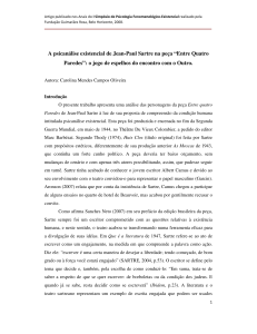 A psicanálise existencial de Jean-Paul Sartre na peça “Entre Quatro