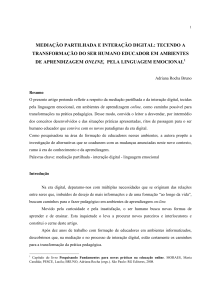 Mediação partilhada e interação digital Documento PDF