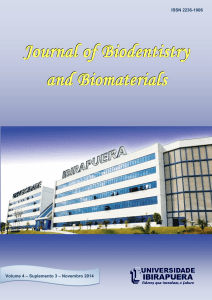 JBB VOL. 4 Suplemento 3 - Journal of Biodentistry and Biomaterials