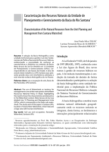 Caracterização dos Recursos Naturais da Unidade de