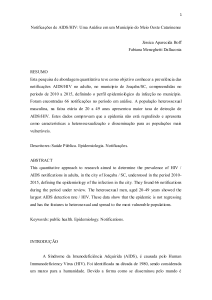 Notificações de AIDS/HIV: Uma Análise em um Município