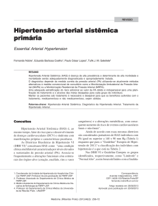 Hipertensão arterial sistêmica primária - Revista Medicina