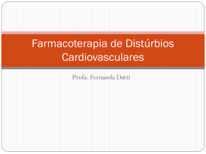 Farmacoterapia de Distúrbios Cardiovasculares