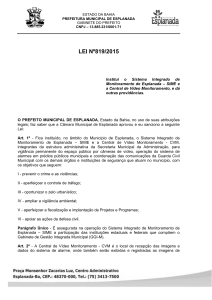 LEI Nº819/2015 - Portal da Prefeitura Municipal de Esplanada