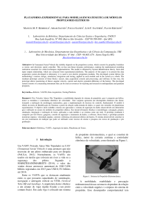 PLATAFORMA EXPERIMENTAL PARA MODELAGEM