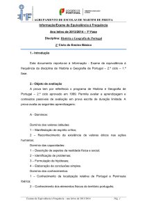 História e Geografia de Portugal - Agrupamento de Escolas Martim