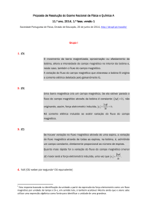 Proposta de Resolução do Exame Nacional de Física e Química A